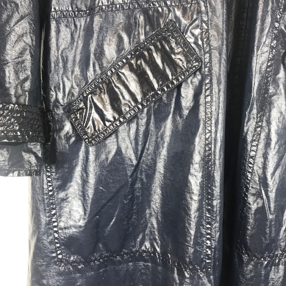 NEW Free People Trinity High Shine Coat - Picture 6 of 13